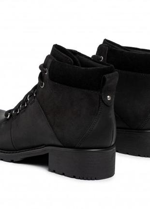 Кожаные ботинки clarks orinoco demi black4 фото