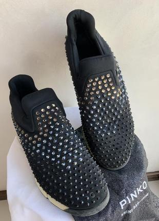 Pinko итальянские кроссовки с камнями swarovski5 фото