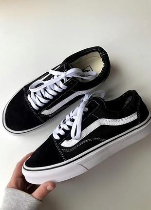 Кроссовки vans old skool black/white