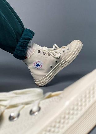 Кроссовки converse x dior hi beige