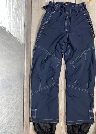 Лыжные брюки с белой строчкой брюки для лыж и сноуборда o zone off, s