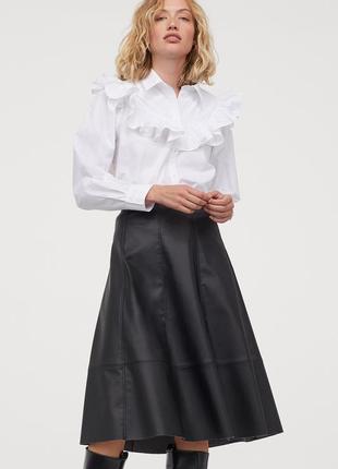 Нова бавовняна рубашка, блуза h&m