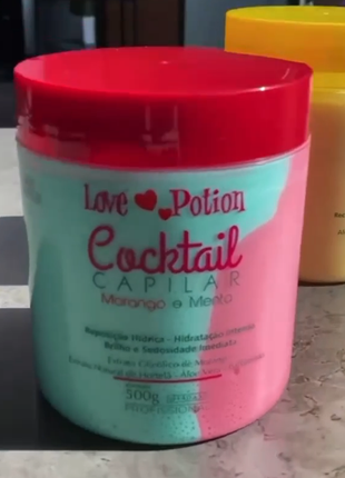 Маска для волос love potion máscara morango e menta 500 мл