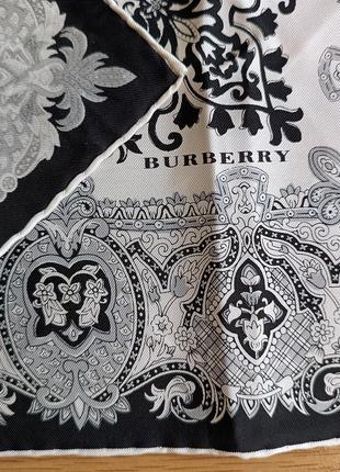 Burberry pocket square scarf, neckerchief, очень хороший, сдержанный, карманый нагрудный платок.3 фото