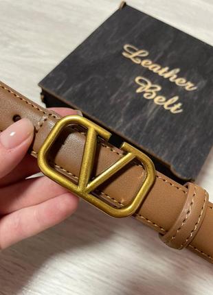 Ремень пояс женский кожаный в стиле valentino / ремень пояс женский в стиле valentino