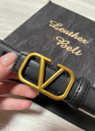 Ремень пояс женский кожаный в стиле valentino / ремень пояс женский в стиле valentino