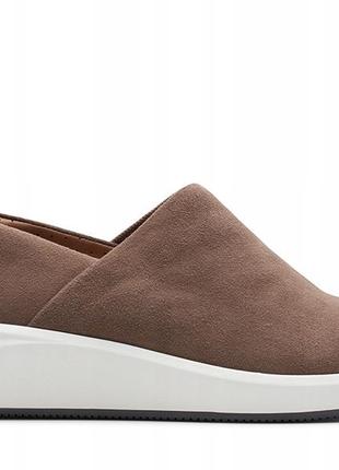 Замшевые слипоны clarks un rio rise pebble5 фото