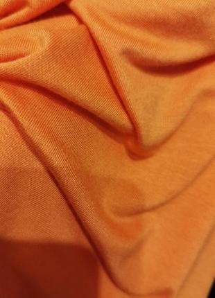 🧡 длинное платье майка сарафан макси впол вискоза оранжевый boohoo9 фото