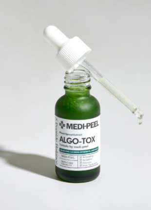 Ампульная детокс-сыворотка для лица с побегами пшеницы medi-peel algo-tox calming intensive ampoule3 фото