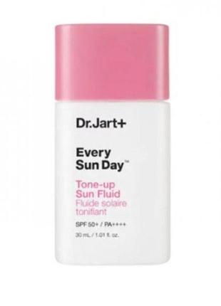 Солнцезащитный флюид с тонирующим эффектом dr. jart+ every sun day tone-up sun fluid spf50+ pa+++ 30ml