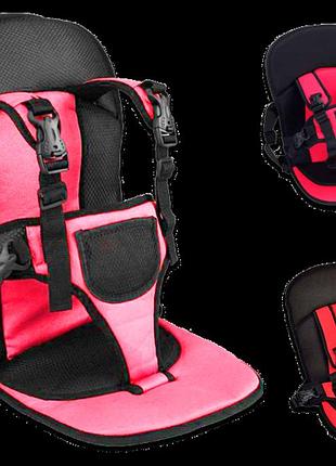 Бескаркасное автокресло для детей, детское автомобильное кресло, цвет красный