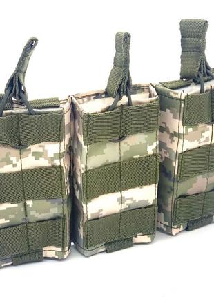Підсумок тактичний для магазину потрійний cordura піксель зелений