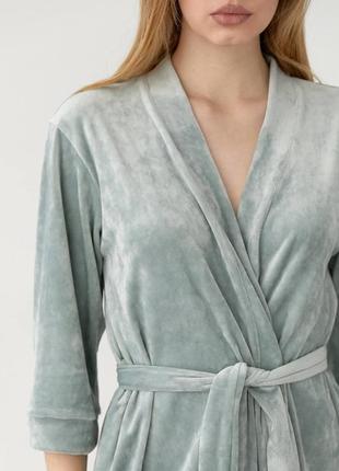 Халат, велюровий халат , жіночий халат2 фото