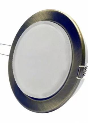 Світлодіодний світильник led gx53 бронза 3000k