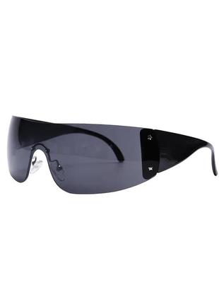 Окуляри очки супер стильні модні в стилі 2000-х нові чорні сонцезахисні6 фото
