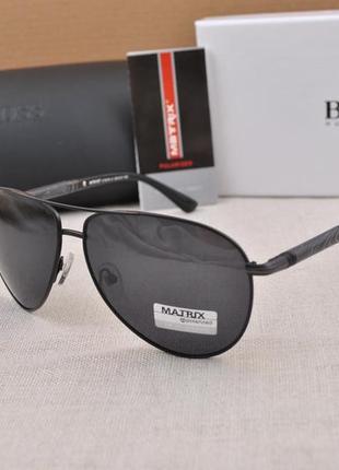 Фирменные солнцезащитные мужские очки matrix polarized mt8197 капля авиатор