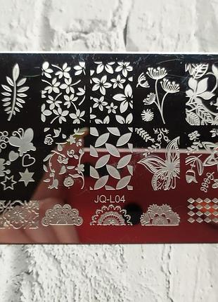 Пластина для стемпінгу стемпінга дизайну нігтів манікюру штамп лак холдер