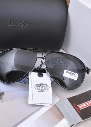 Фирменные солнцезащитные мужские очки matrix polarized mt8197 капля авиатор3 фото