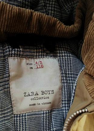 Гірчична куртка zara boys р 110 (4-5 років)2 фото