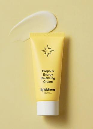 Зволожуючий крем з прополісом by wishtrend propolis energy boosting balancing cream, 50 г