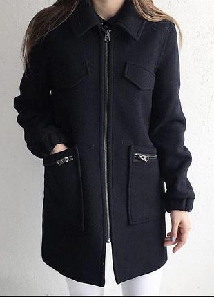 Пальто прямого кроя topshop