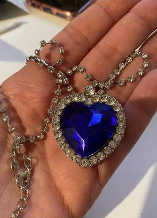 Женское ожерелье сердце океана5 фото