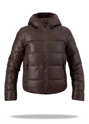 Куртка женская freever af 2277 коричневая4 фото