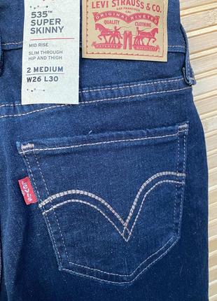 Нові levi’s (оригінал) 535 (710 / 711) р. 26 джинси жіночі стрейчеві брюки штани2 фото