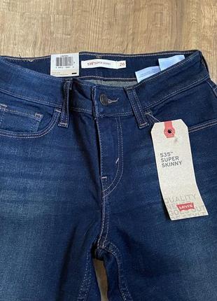 Нові levi’s (оригінал) 535 (710 / 711) р. 26 джинси жіночі стрейчеві брюки штани7 фото