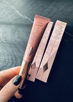 Charlotte tilbury matte beauty blush wands матовая румяна в оттенке pillow talk