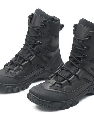 Берці тактичні високі демісезонні чорні, черевики військові весняні рр39-46, берцы тактические, ботинки военные деми чёрные3 фото