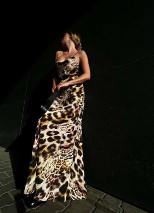 Сукня сарафан леопард