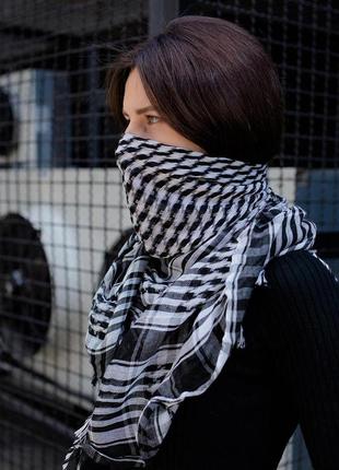 Тактический шарф арафатка without шемаг чорний женский1 фото