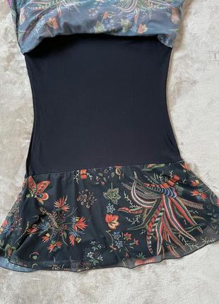 Женское стильное каскадное мини платье desigual8 фото