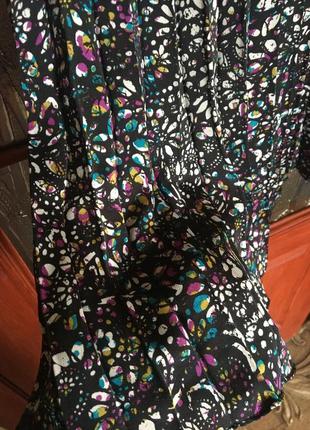 Плисерированная юбка в цветы6 фото