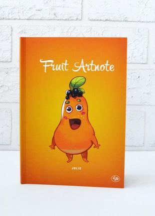 Блокнот а5 з кольоровими аркушами profi friut papaya 128 сторінок арт. 9028351 фото