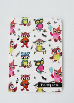 Блокнот а6 в клітинку profi note owls 80 сторінок арт. 9037881 фото