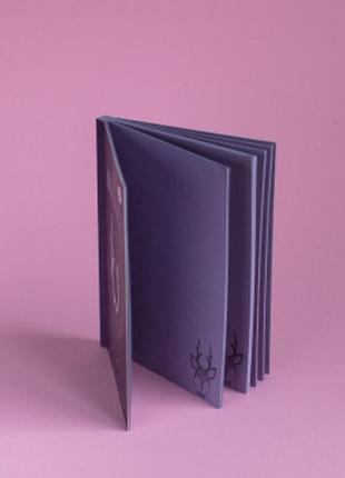 Блокнот в6 з кольоровими аркушами profi artbook violet 128 сторінок арт. 502922 фото