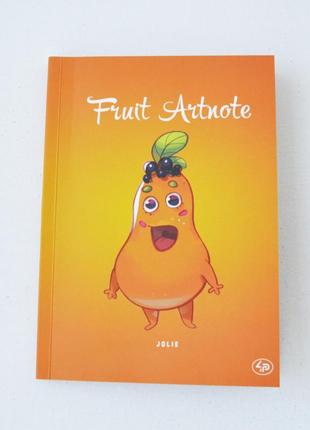 Блокнот в6 з кольоровими аркушами profi friut papaya 128 сторінок 64арк арт. 902873
