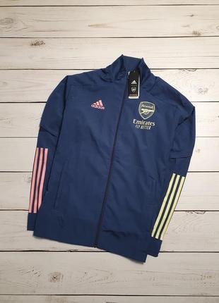 Мужская легкая спортивная куртка adidas arsenal / emirates / ветровка адидас арсенал оригинал