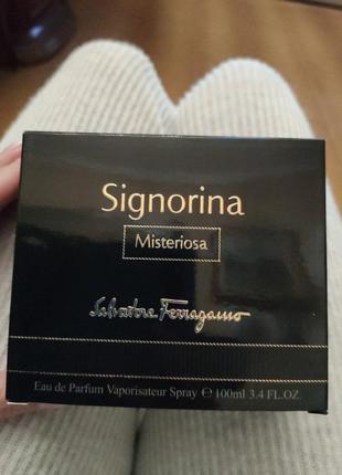 Женский парфюм signorina misteriosa salvador ferragamo.bumроботчик имталия,оригинал.1 фото