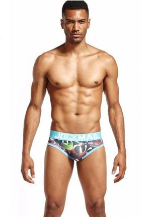 Брифы разноцветные с рисунком jockmail