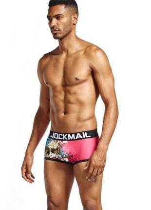 Боксери рожевого кольору з малюнком jockmail