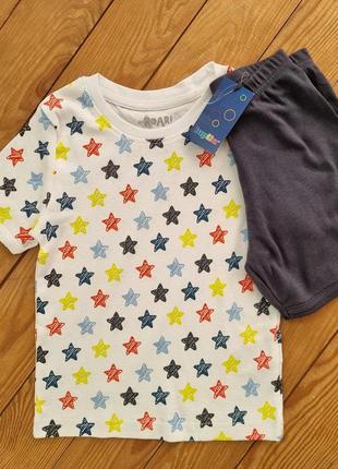 Піжама для хлопчика "зірки", зріст 98-104, колір білий, сірий4 фото