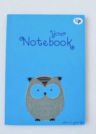 Блокнот в6 з кольоровими аркушами profi artbook blue 128 сторінок арт. 50285