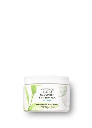 Скраб для тела victoria's secret natural beauty exfoliating body scrub  cucumber & green tea 368мл