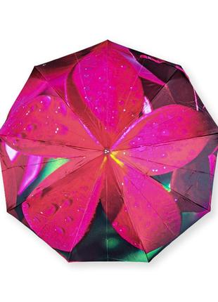 Женский зонтик полуавтомат атлас от фирмы "серебряный дождь"2 фото
