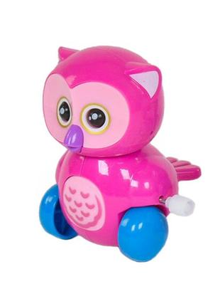 Заводная игрушка 6621 "сова" (розовый)
