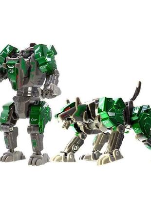 Детский игровой трансформер junfa e2001-8 робот+животное (зеленая собака)1 фото