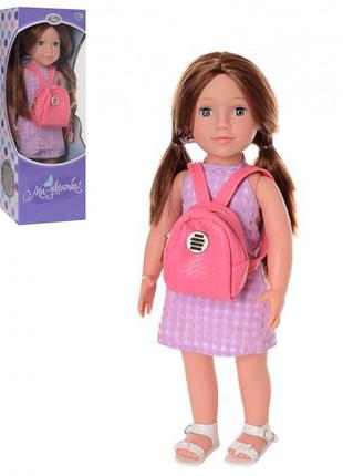 Интерактивная кукла тина с рюкзаком m 3959 ua высота 48см